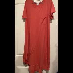 Lularoe Carley dress XL red
